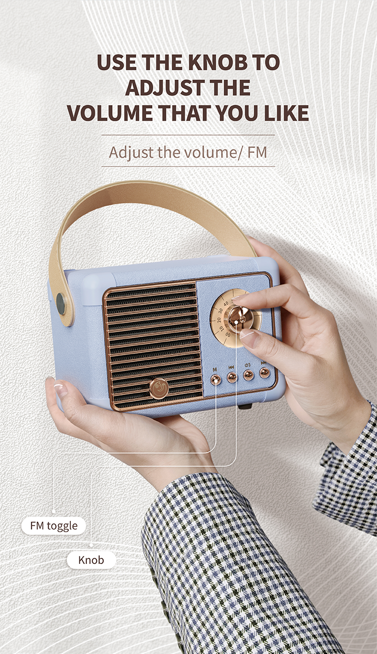 Loa bluetooth retro Color: HM11 Plus Green Set Type: Speaker