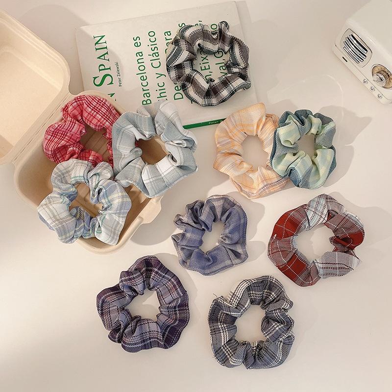 Cột Tóc Scrunchies Caro Đẹp - Dây Buộc Tóc Scrunchie Set Dễ Thương Giá Rẻ (Có Bán Sỉ)