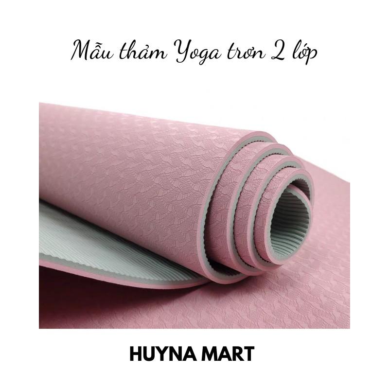 Thảm Tập Yoga TPE Cao Cấp 2 Lớp Dày 6mm HUYNA MART T07