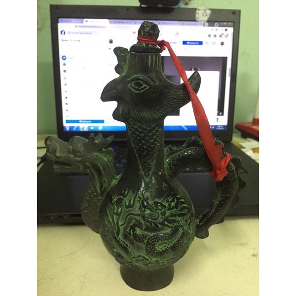 Bình đồng thờ cổ, binh trưng bày đồng, bình thờ phong thuỷ, bình đồng độc lạ, binh phong thuỷ rồng phượng
