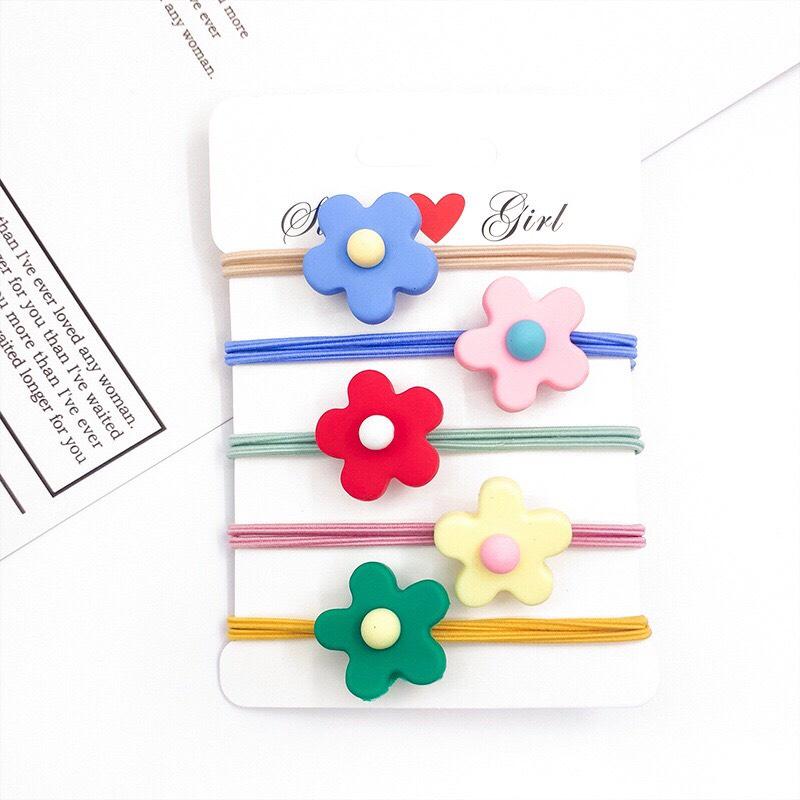 DÂY BUỘC TÓC HÌNH BÔNG HOA SIÊU CUTE- NUNAM SHOP