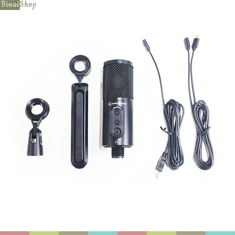 Audio-Technica ATR2500X-USB - Micro USB Condenser Cho Streamer, Kết Nối Type-C, Hướng Thu Cardioid, Kiểm Âm Thời Gian Thực- Hàng chính hãng