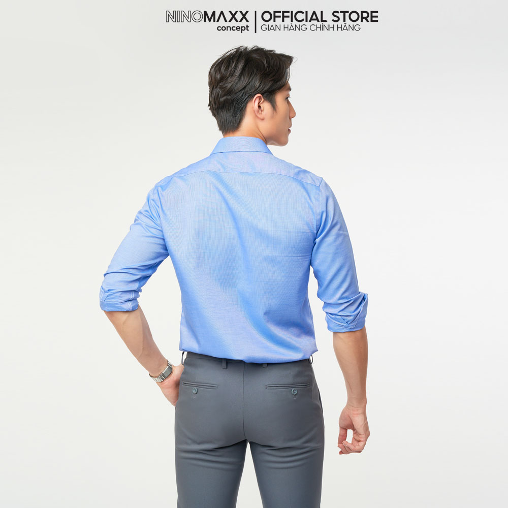 N&amp;M CLUB Áo sơ mi Basic Nam tay dài chất cotton mịn thoáng mát nhiều màu 2104127