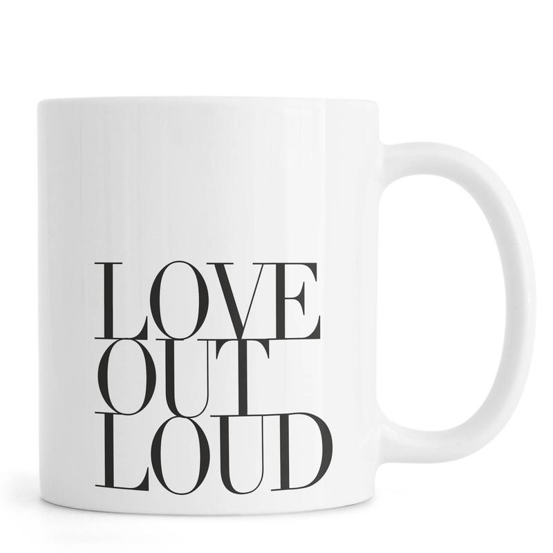 Ly Cốc Sứ Cao Cấp hình Love out Loud