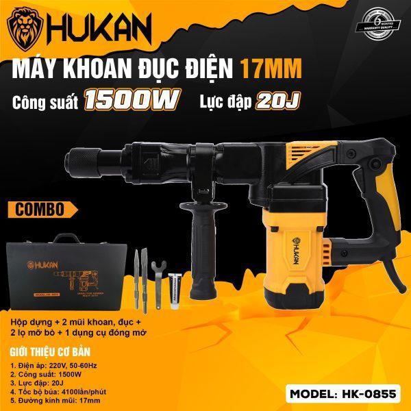 MÁY CHUYÊN ĐỤC 1500W HK-0855 HUKAN  - HÀNG CHÍNH HÃNG