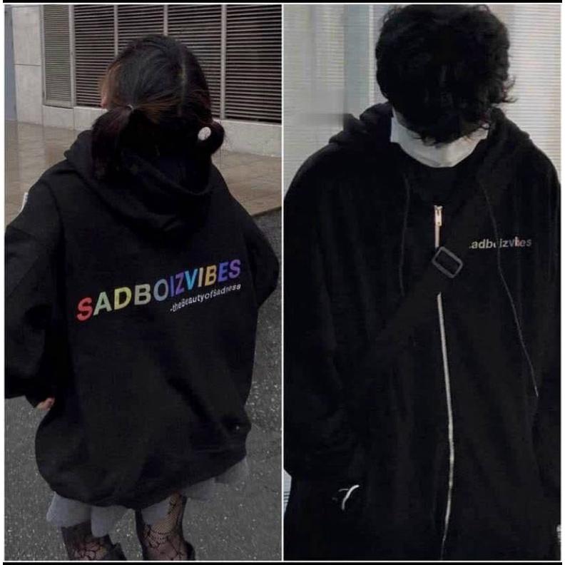 Áo khoác nỉ Ulzzang unisex zip kéo form rộng in chữ nhiều màu,Áo hoodie nữ chống nắng chống lạnh thời trang thu đông