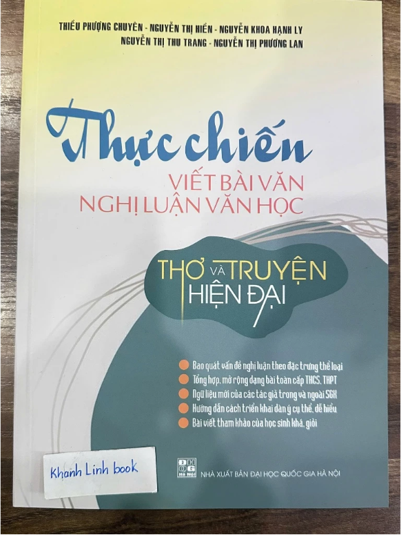 Sách - Thực chiến viết bài văn nghị luận văn học - Thơ và truyện hiện đại (XB 2025)