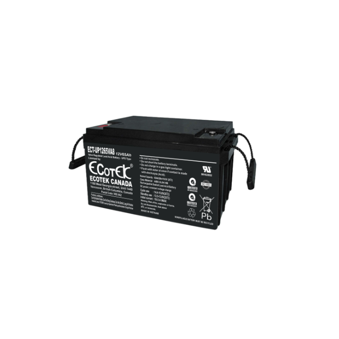 Ắc quy ECOTEK, ECT-UP1265VA8,12V65AH - Dùng cho Bộ Lưu Điện UPS - Hàng Chính Hãng