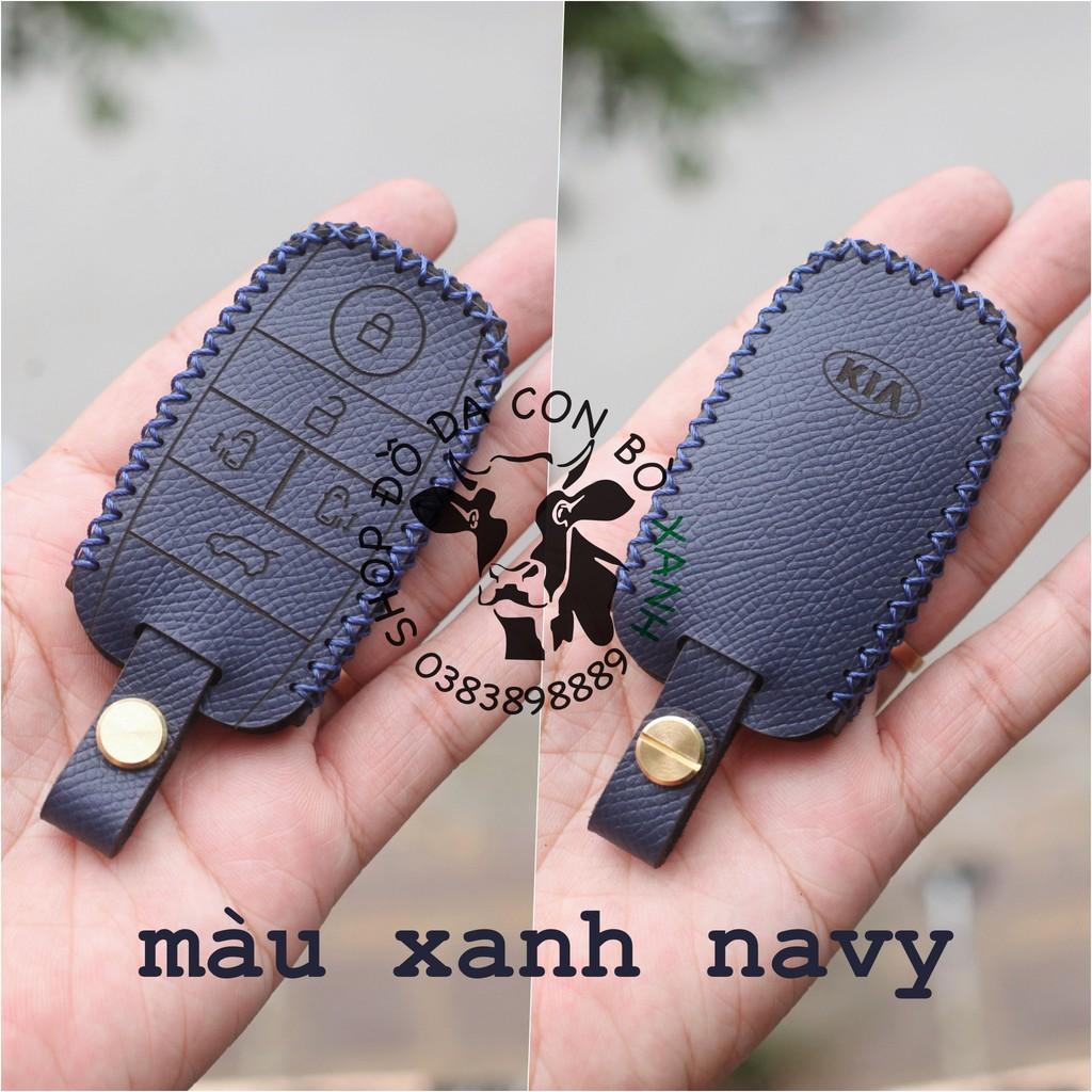 Bao da dành cho Chìa Khoá Kia Sedona handmade Da Thật 008