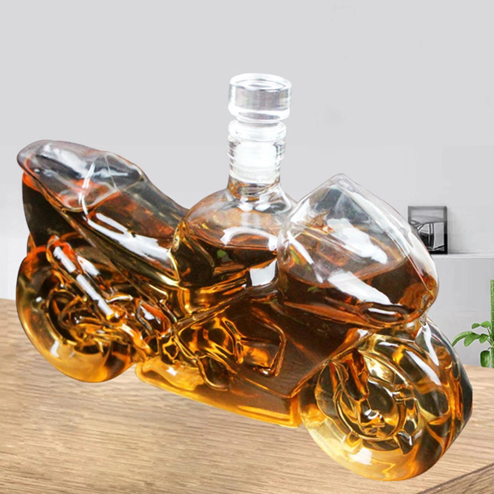 Liquor Decanters Unique High Borosilicate Glass Clear for Holiday Gifts