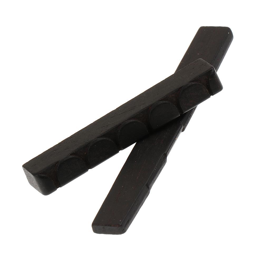 1 Set Ebony String Nut Saddle for Classical Guitar Replacement Parts
