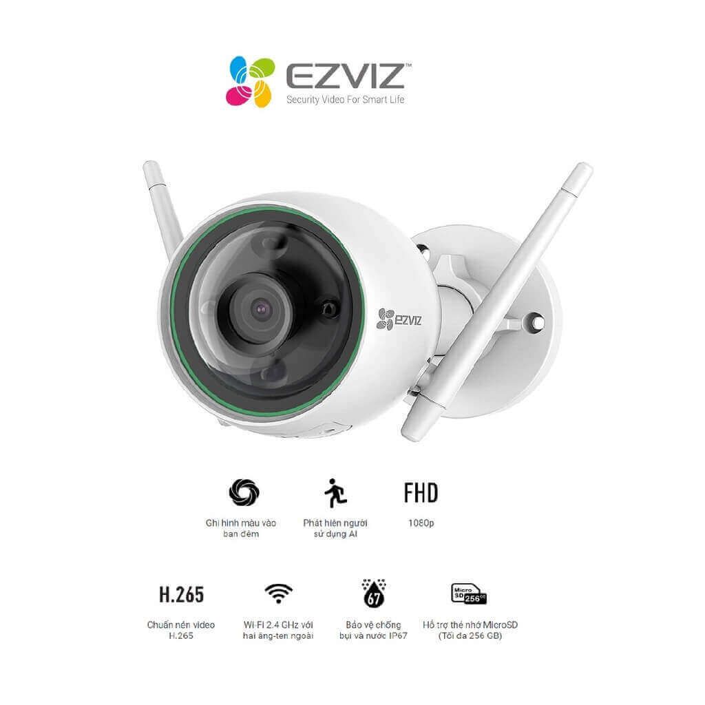 Camera Ezviz IP Wifi C3W 1080P - Hàng chính hãng