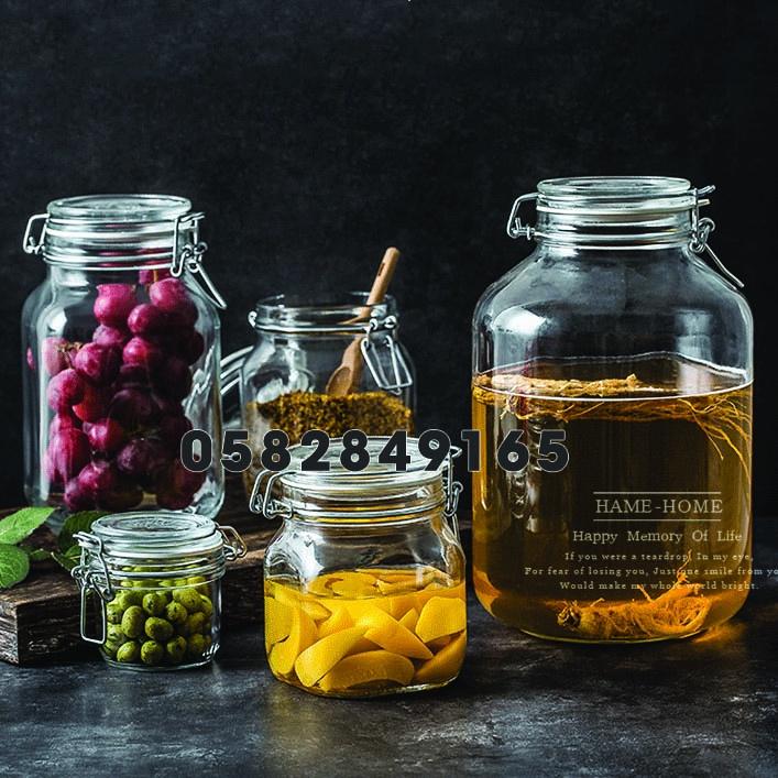 ITALY Hũ thủy tinh làm kombucha, ngâm rượ u nắp cài kín hơi FIDO - Bormioli Rocco - CÁC SIZE