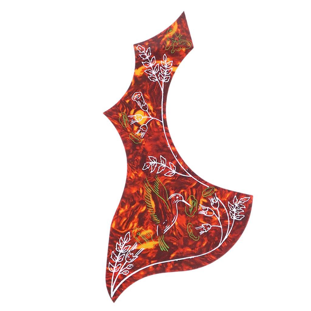 2X Left Handed Acoustic Guitar Pickguard Pick Guard Anti-scratch Plate Red
