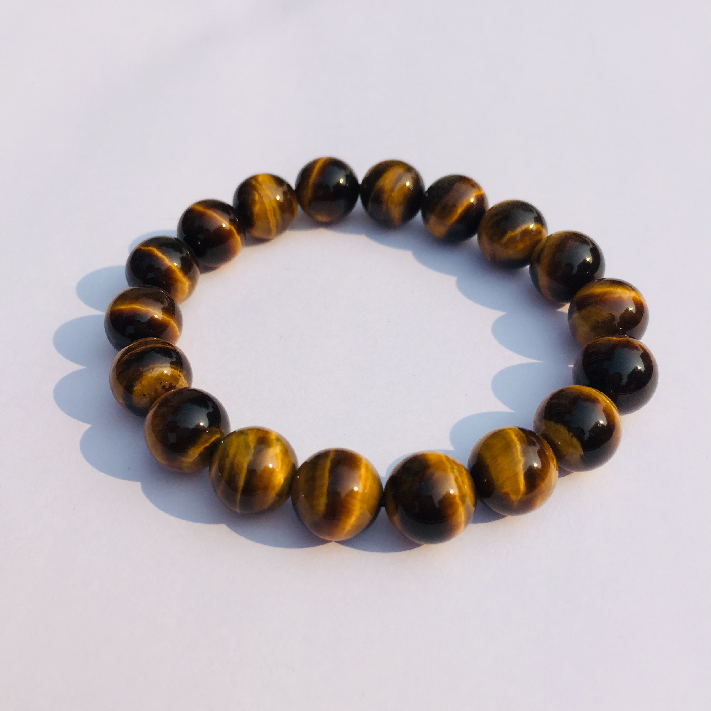 Vòng Đá Mắt Hổ Nâu Vàng 10 ly - NEJA Gemstones