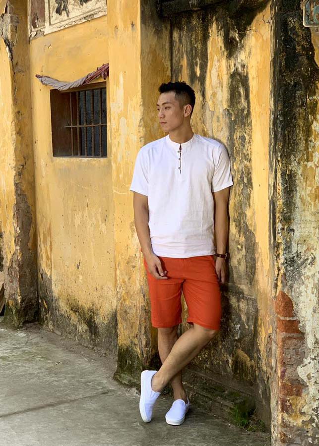 Áo Phông Đũi Nam Phong Cách Thời Trang AODUITRANG02 - Áo Đũi Trắng