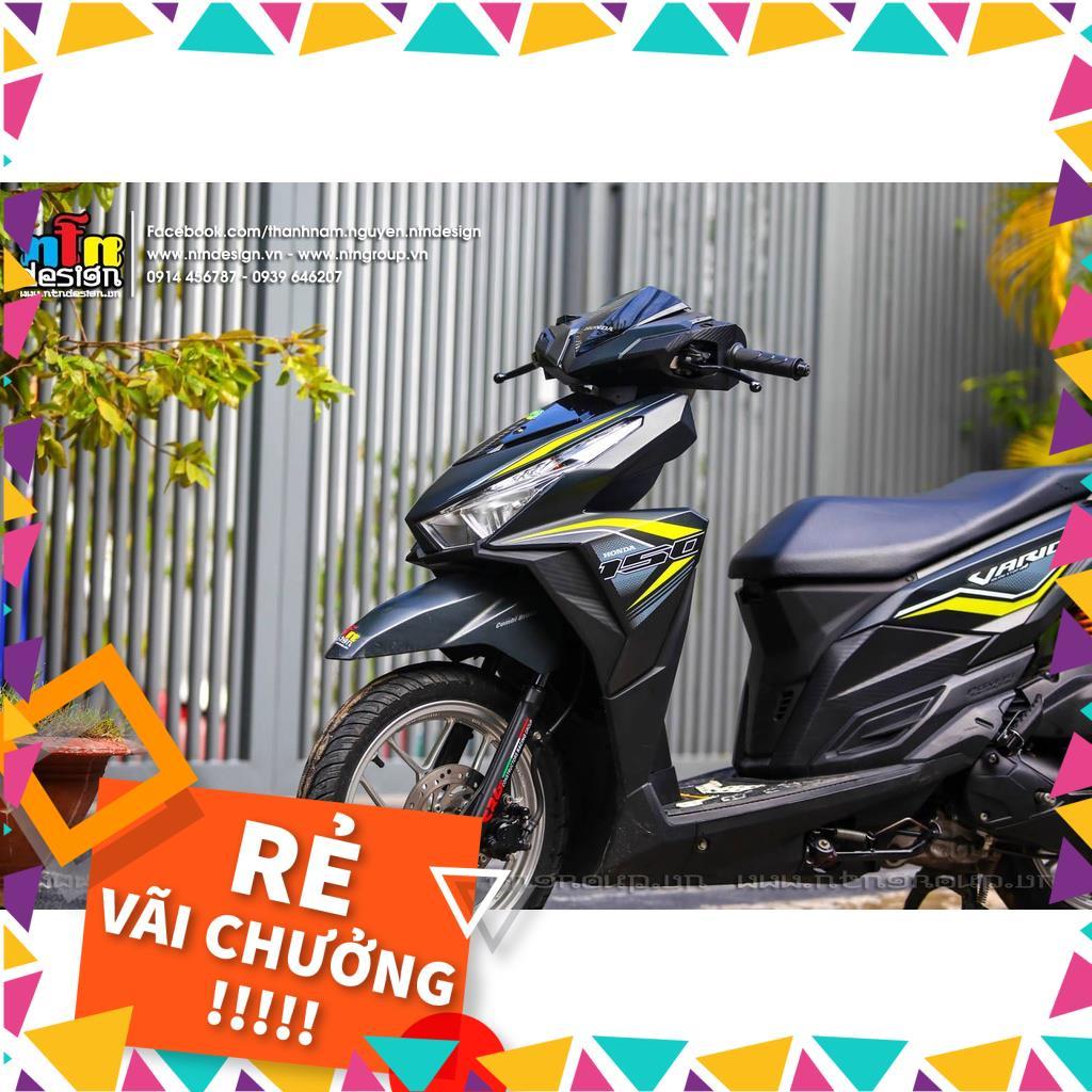 Tem Rời Vario Mẫu Đen Xám Vàng