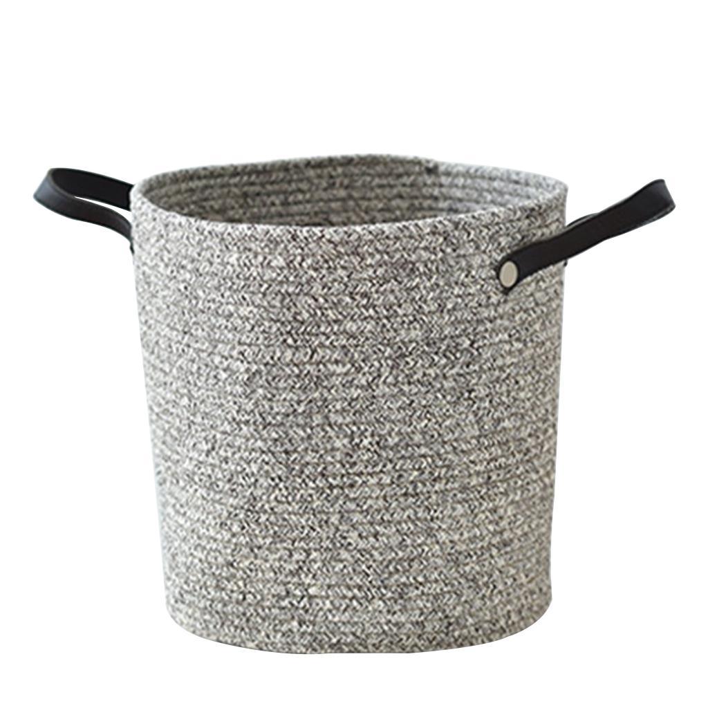 Cotton Woven Storage Basket Laundry Hamper Storage Basket Container