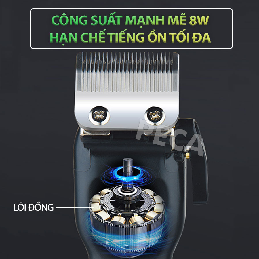 Tông đơ cắt tỉa lông thú cưng Kemei KM-CW10 điều chỉnh 2 mức tốc độ công suất mạnh 8W sạc nhanh USB chuyên nghiệp phù hợp cắt lông chó, mèo