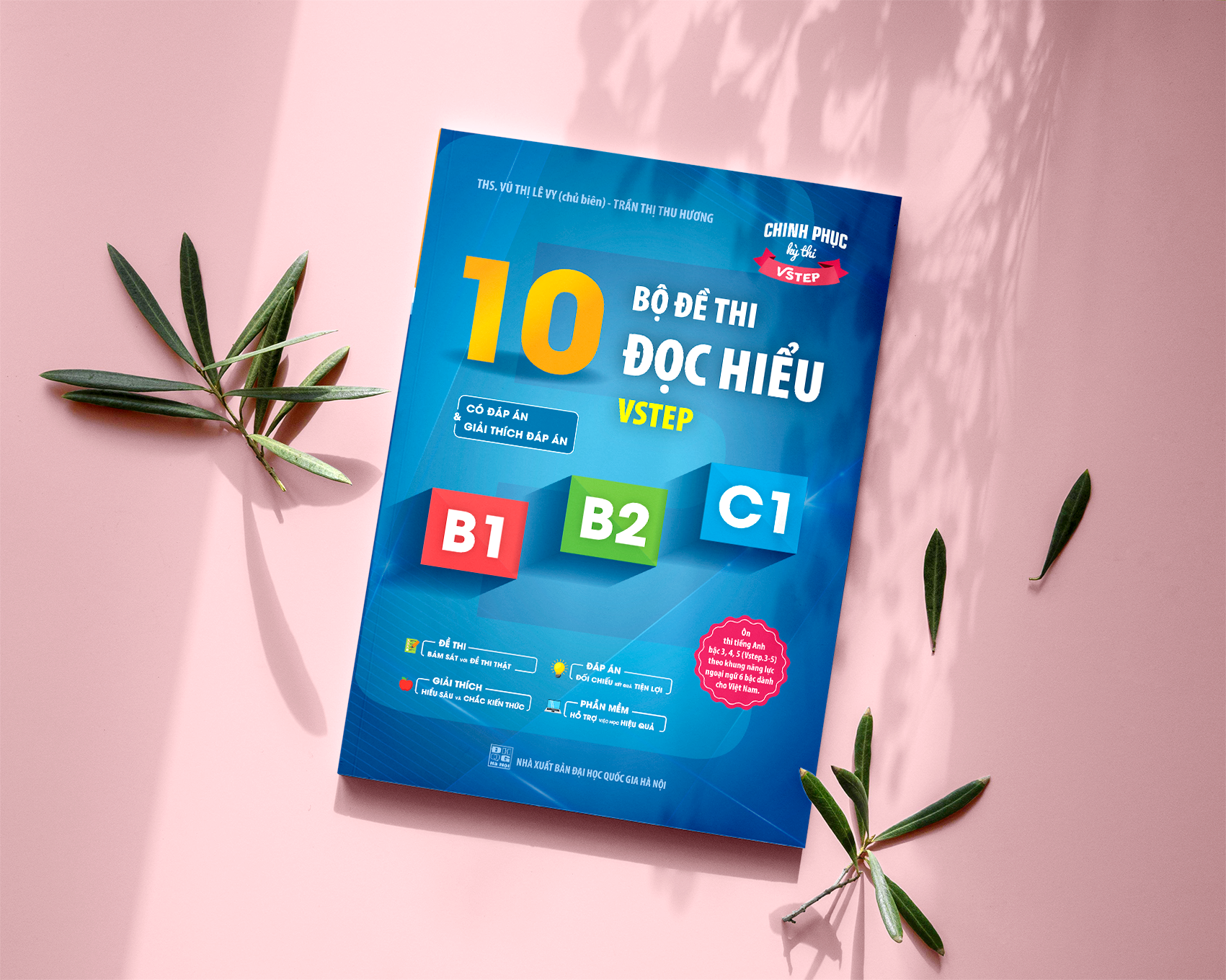 Sách 10 bộ đề thi Đọc hiểu Vstep B1-B2-C1 |Ôn thi TOEFL iBT reading, Vstep reading