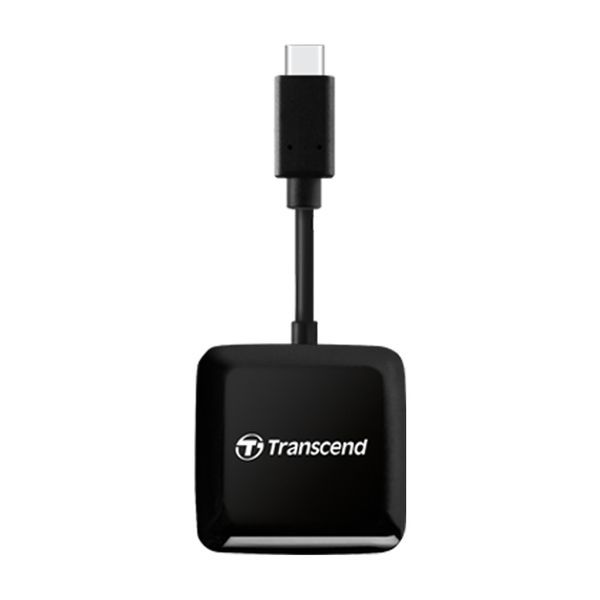 Đầu đọc thẻ nhớ TypeC Transcend TS-RDC3 Gen 1 - hỗ trợ khe microSD/SD (Đen) HÀNG CHÍNH HÃNG