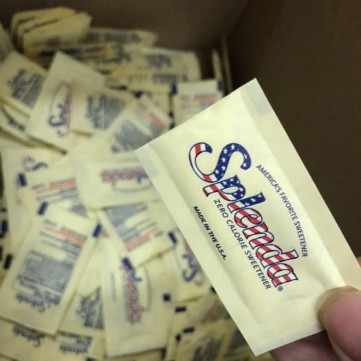 Một thùng Đường ăn kiêng Splenda 0calo 1000gói , DAS, Sweetener Sugar Replacement