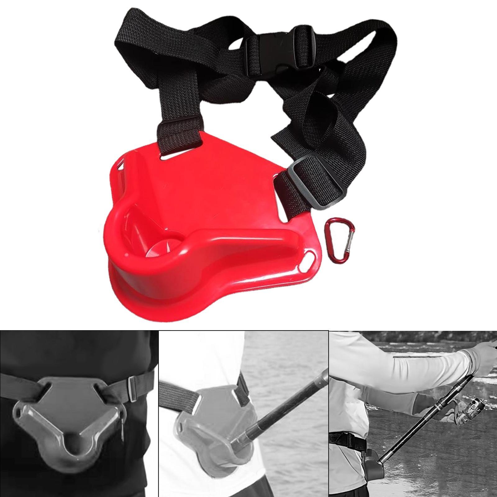 Fighting Rod Holder, Fishing Waist Rod Holder, Pole Support Prop Fishing Pole Holder, Strap Bracket Portable Belt Strap Fishing Belt Rod Holder