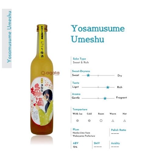 Chai Rượu Mơ Nghiền Nhật Bản Yosamusume Umesyu 500ml
