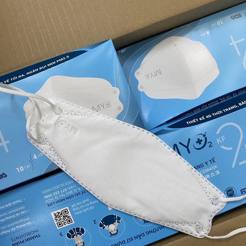 HỘP 10 KHẨU TRANG KF94 MY O2 - HỘP 10 KHẨU TRANG N95 MY O2 - HÀNG XUẤT KHẨU