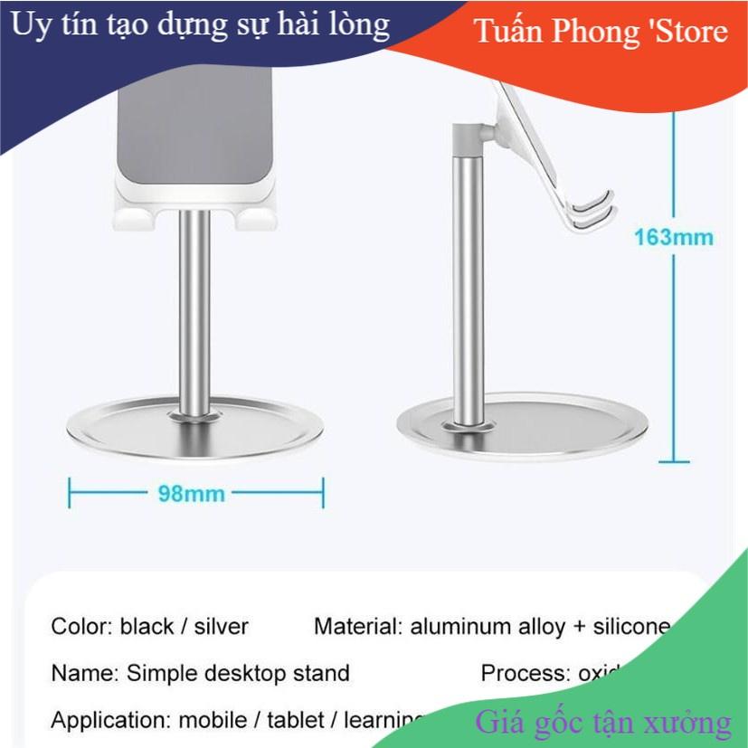 Giá Đỡ Điện Thoai & Máy Tính Bảng Đế Tròn Xoay 360 Độ Nhiều Màu