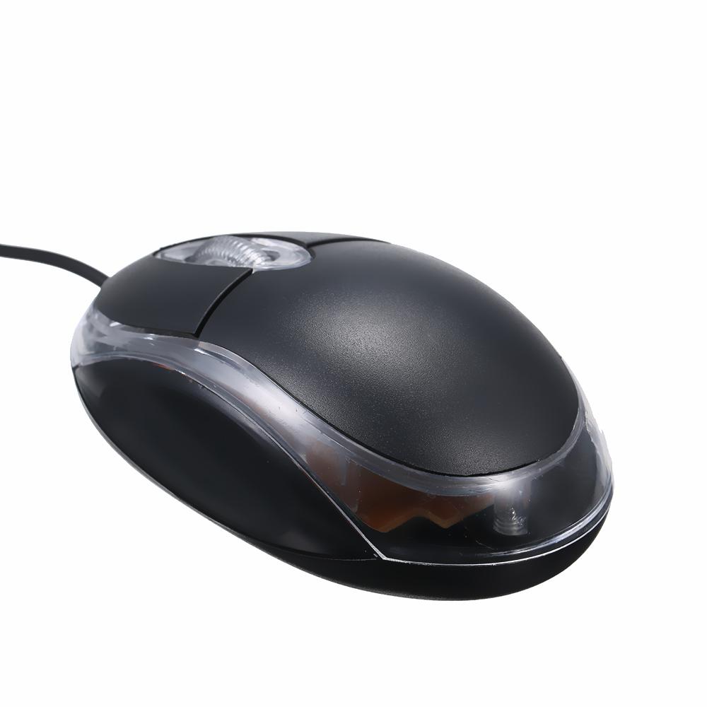 Wired Mouse 800DPI Optical Mini Portable Mobile Mouse with USB Port 3 Buttons for PC Laptop Desktop Fit for Left/Right