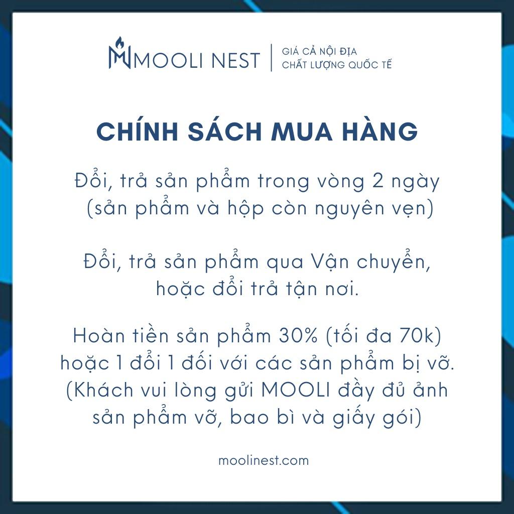 Nến thơm thư giãn, trang trí nội thất MOOLI NEST sáp đậu nành - hương Vanila và Lúa Mạch cao cấp xuất khẩu châu Âu