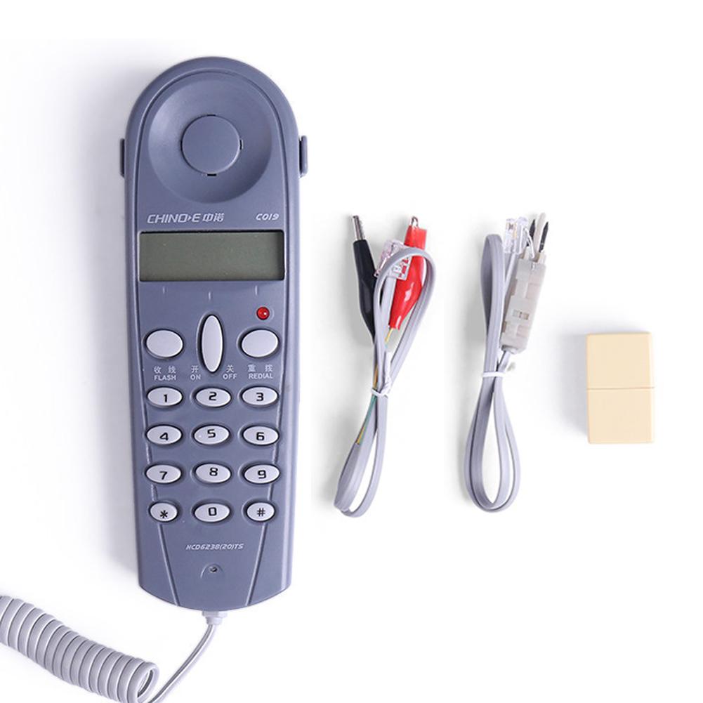 C019 Telephone Network Tester Telephone Phone-Butt Test Tool Tester Cable for Telephone Line Fault