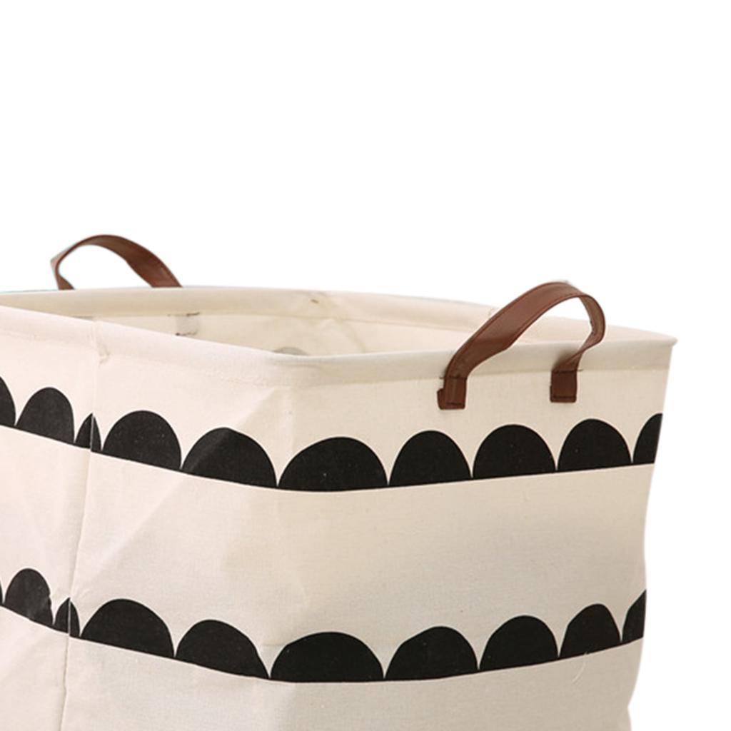 2x Collapsible Storage Basket Toy Bucket Clothes Laundry Hamper -Semicircle