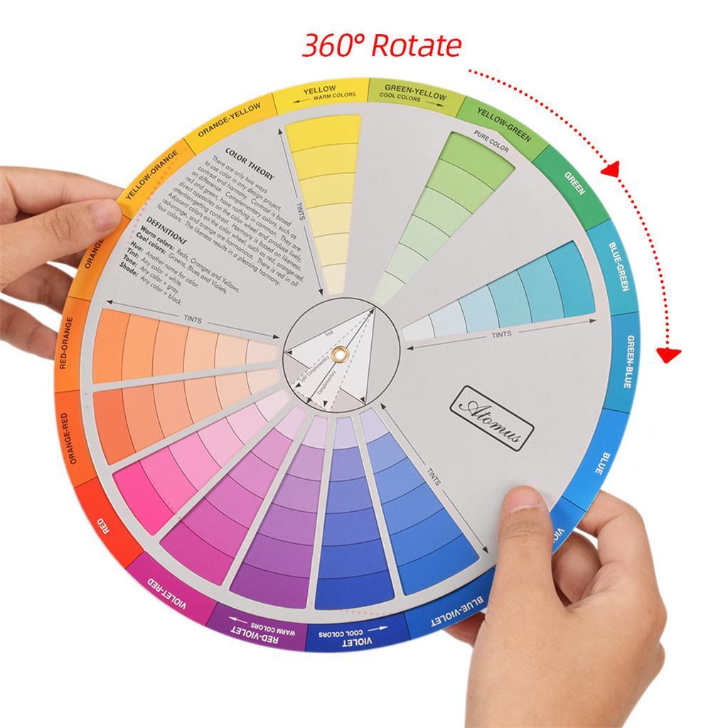 Lots 2 Double Sided Painting Color Matching Pigment Mixing Guide Board