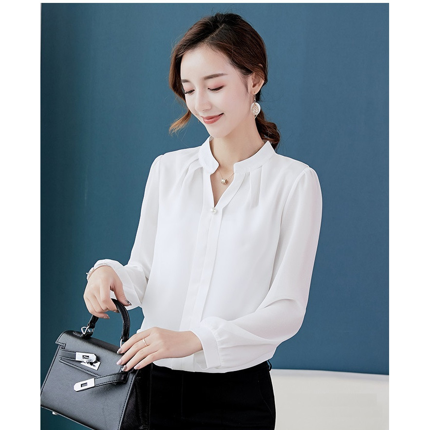Áo sơ mi nữ ARCTIC HUNTER trắng tay bồng xinh  AH67