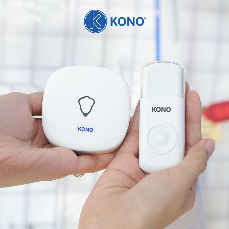 Chuông cửa không dây cao cấp kín nước KONO KN-C1+, độ bền và ổn định cao, khả năng chống nước tốt khi để ngoài trời