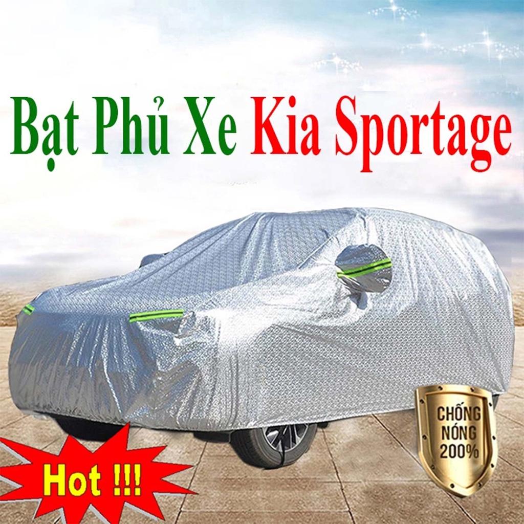 Bạt Phủ Xe Ô Tô KIA Sportage - Bạt Phủ Ô Tô 5 Chỗ 3 Lớp Cao Cấp Chống Mưa, Chống Nắng, Chống Cháy Loại 1