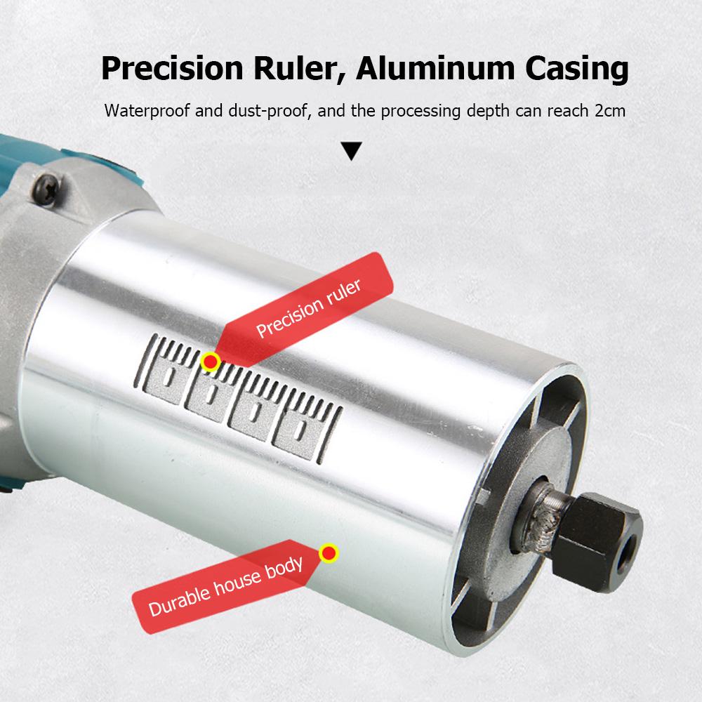 800W 30000r/min Máy xén gỗ chạy điện đa chức năng Bộ định tuyến gỗ Tông đơ ép gỗ Máy tạo rãnh cắt tỉa chuyên nghiệp cho thợ mộc Thợ mộc