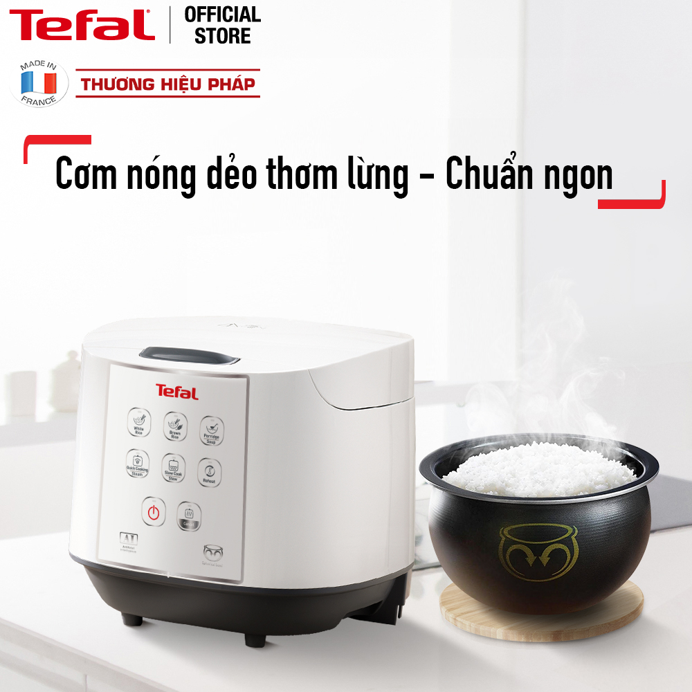 Nồi cơm điện tử Tefal- 1.8L - Thương hiệu Pháp - RK733168 - Hàng chính hãng