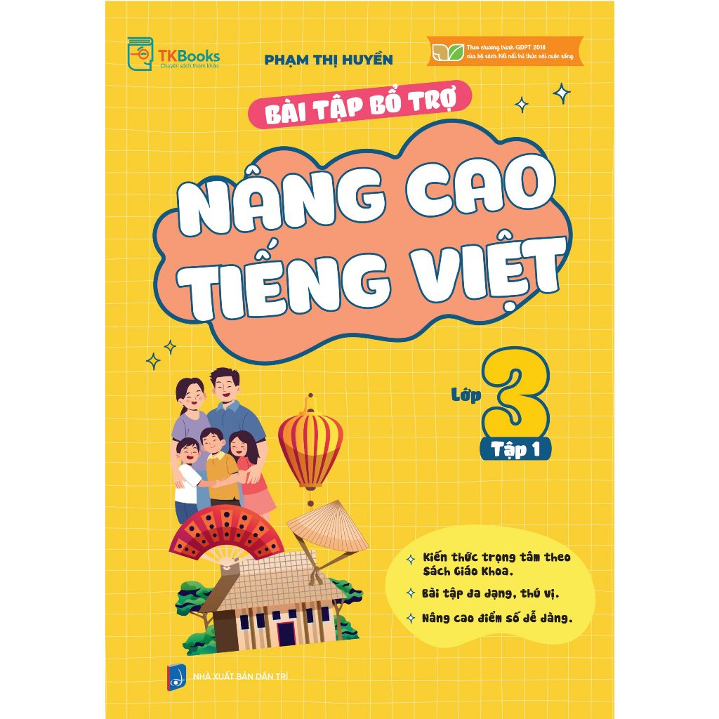 Sách - Bài Tập Bổ Trợ Nâng Cao Tiếng Việt Lớp 3 Tập 1 (MC)