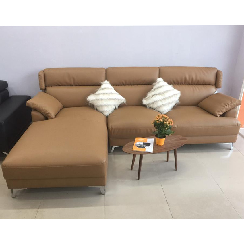 Sofa Góc Giả Da Cao Cấp Phong Cách Châu Âu KG19014