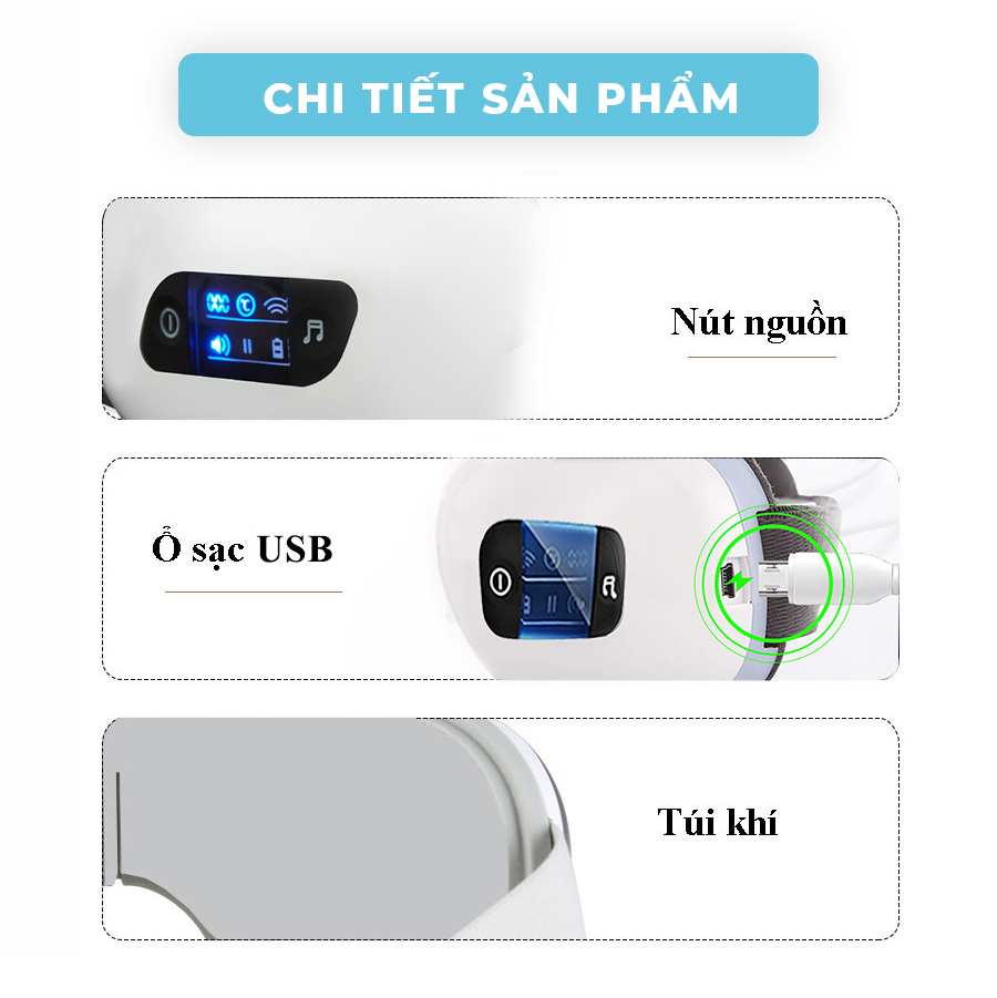 Máy Massage Mắt Thông Minh FJ-750x Công Nghệ Khí Nén Thế Hệ Mới, Nhiệt Hồng Ngoại và Chế Độ Bấm Huyệt Đa Điểm Độc Quyền - Giảm Đau Nhức Mắt, Lão Hóa Mắt, Cải Thiện Thị Lực  - Hàng Chính Hãng