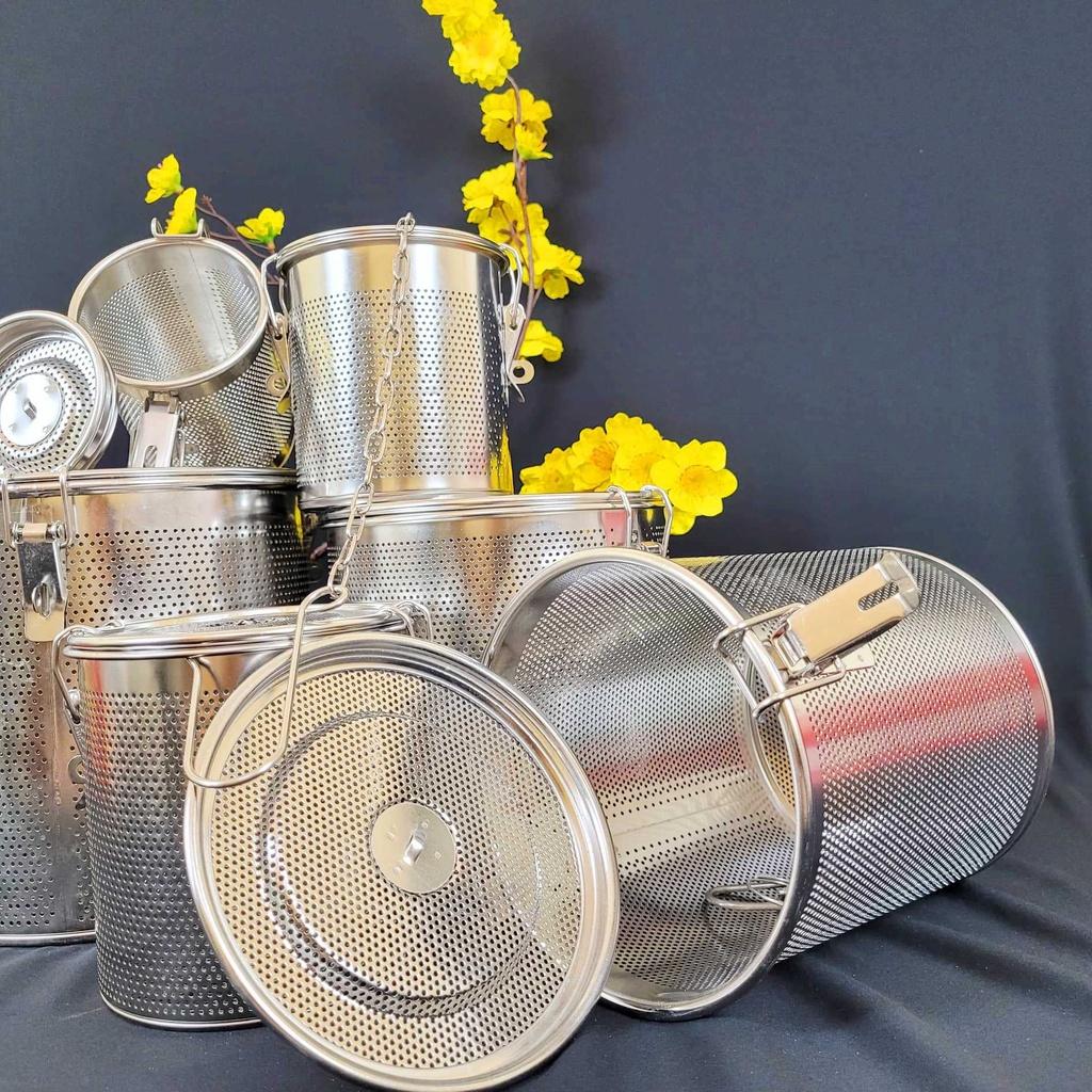 Dụng Cụ Lọc Trà, Lọc Gia Vị Inox Không Gỉ Cao Cấp - Có Móc Treo Tiện Dụng