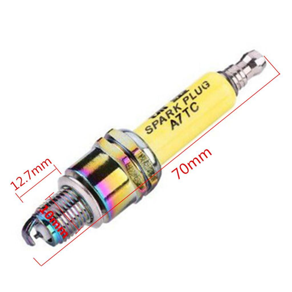 4Pcs A7TC Spark Plugs for Motorcycle Scooter GY6 50cc 125cc 150cc ATV