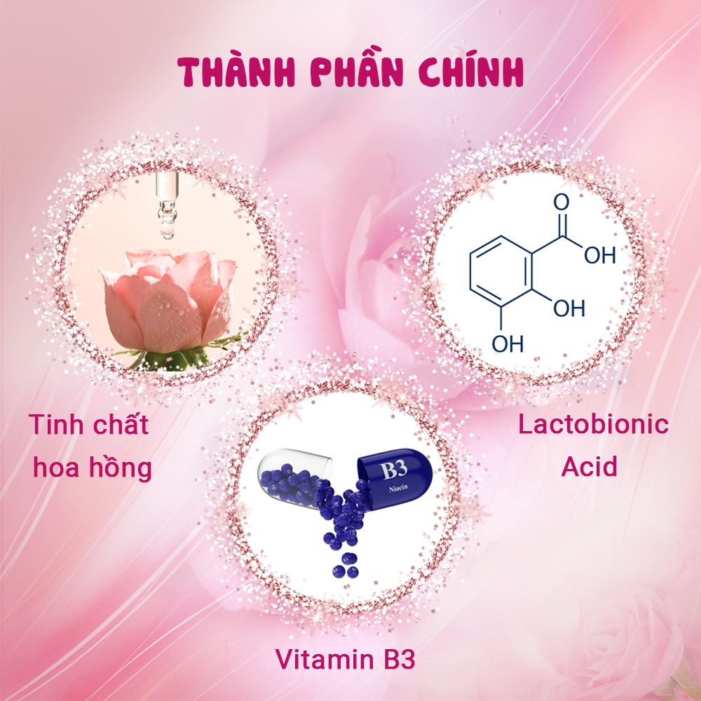 Gel rửa mặt hoa hồng KISS ON sạch sâu, cấp ẩm, thu nhỏ lỗ chân lông, nuôi dưỡng làn da mịn màng, sáng khỏe 145ml JN-KI-GEL01