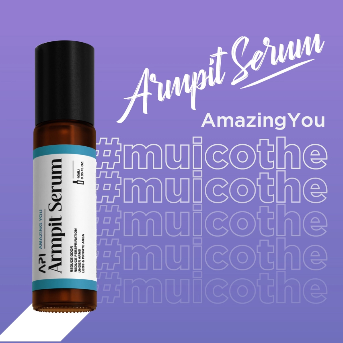 Son Nách Api - Lăn Khử Mùi Hôi Nách Hương Cá Tính Mee Natural Cho Nam Và Nữ 10ml