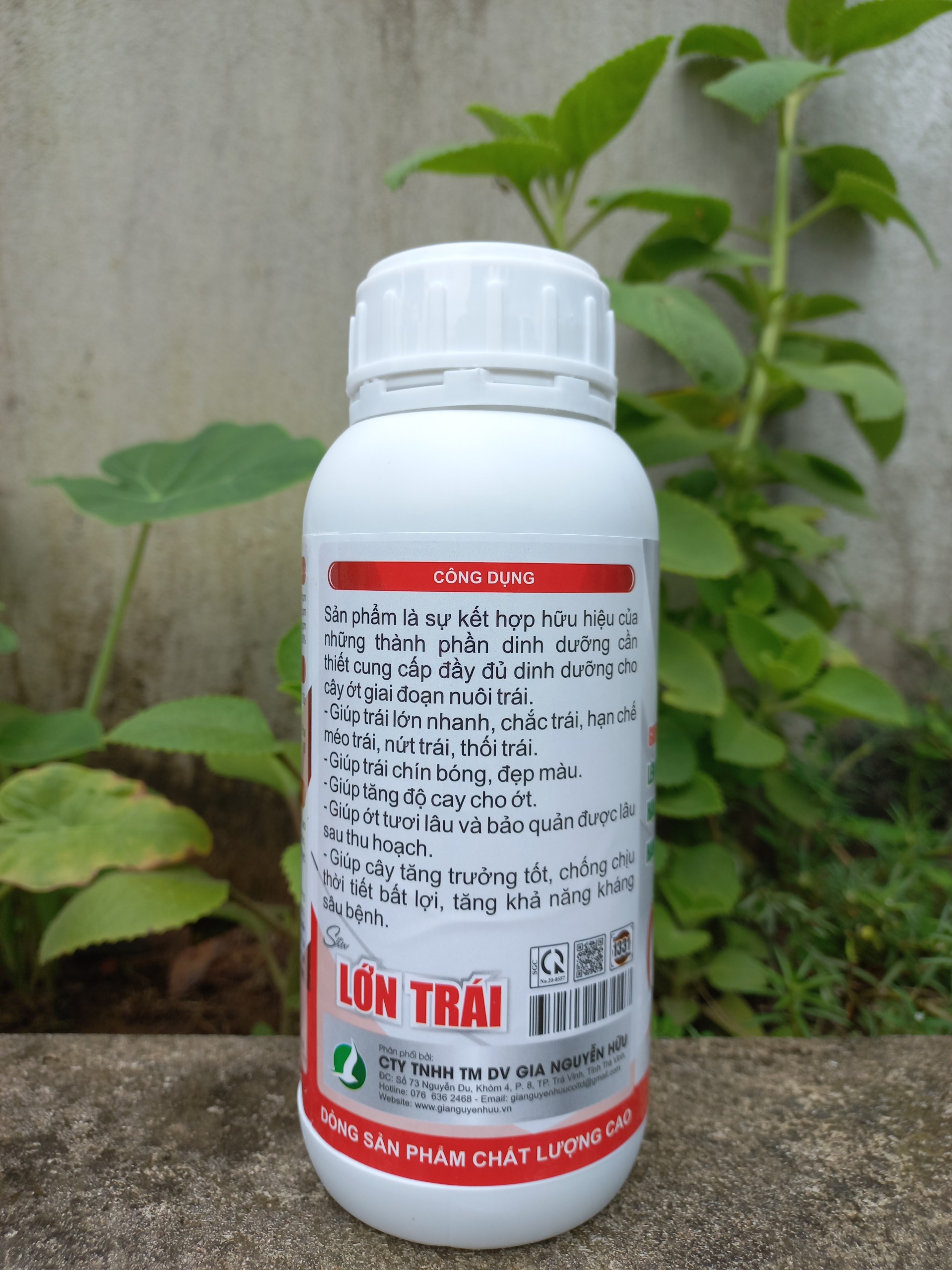 SIÊU LỚN TRÁI ỚT (CHAI 500ML) Lên màu trái, tăng độ cay Hạn chế nứt trái, thối trái, rụng trái