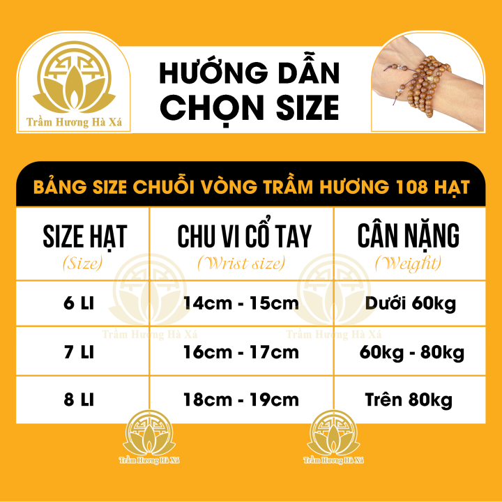 Vòng tay chuỗi 108 hạt phong thủy trầm hương tốc kiến cao cấp tự nhiên đeo tay nam nữ may mắn tài lộc TRẦM HƯƠNG HÀ XÁ