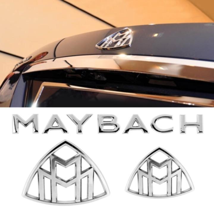 Logo biểu tượng Maybach Inox cao cấp dán sau xe G80706